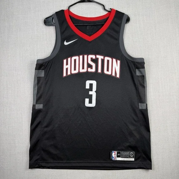Nike Houston Rockets Chris Paul #3 Jersey Men's Size Large 48 Black NBA Swingman