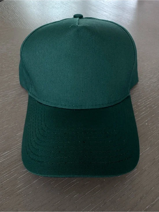 New Dark Forest Green 5 panel a-frame snapback hat