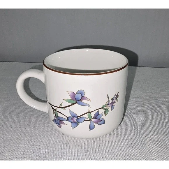 Citation Woodhill Pattern Flat Cup Stoneware China Floral Flower Tableware Mug