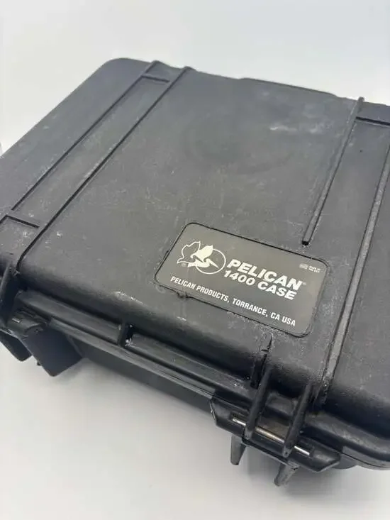Pelican 1400 Hard Protective Case Black - No Foam Inserts