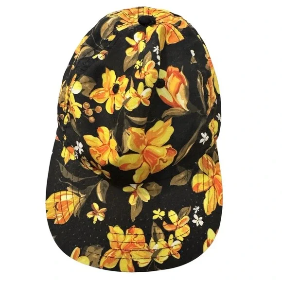 Neff Tropical Snapback Adjustable Cap Floral All Over Logo Flat Bill Hat