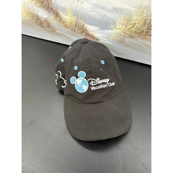 Disney Vacation Club Member Hat Black Blue Adjustable Baseball Cap