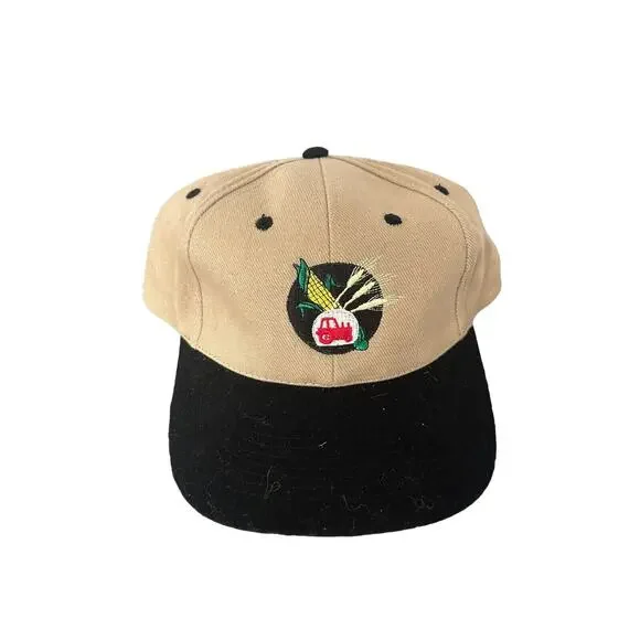 Vintage KC Snapback hat trucker Farming corn tractor‎ wheat embrodiered