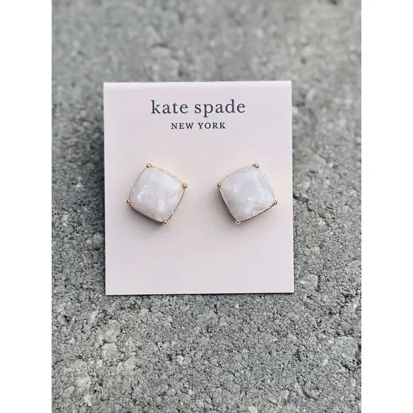 NEW Kate Spade Opal Square Stud Earrings