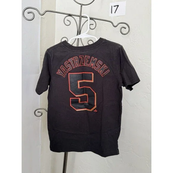 SF Giants Yastrzemski #5 Kids Tee MLB Genuine Merchandise XS 4/5