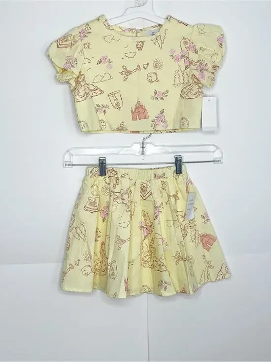 Disney Princess Girls 2 Piece Set Size 5