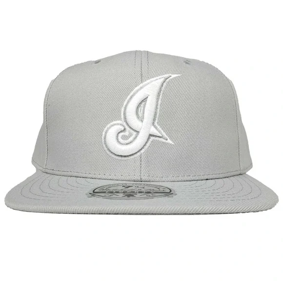 Cleveland Indians Mitchell & Ness MLB‎ Fitted 7 3/4 Liberty Fit Hat Cap Gray NWT