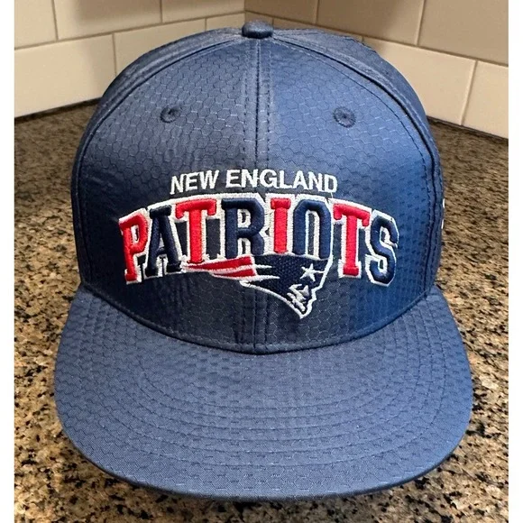 New England Patriots New Era 9FIFTY Snapback Hat OSFM Navy Blue‎ Polyester