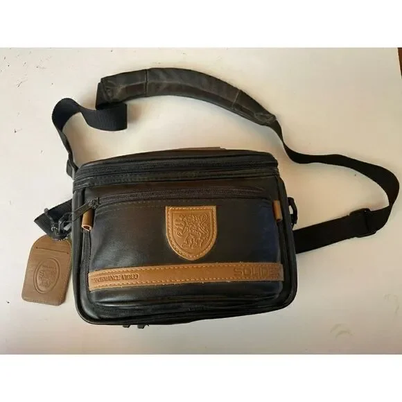 Solidex Performance Video Black Leather Camera Bag 10