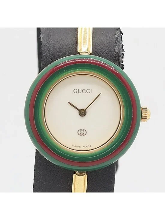 Gucci Change Bezel Quartz Bangle Watch 11 12 White Dial 7 Ant