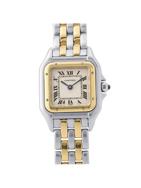 Cartier Pantail 2 Row SM Watch Ivory Dial Quartz Vintage