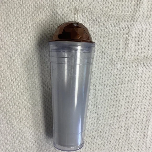 Starbucks Venti  Frosted Copper Dome Tumbler 24 oz Double Wall‎ VGUC