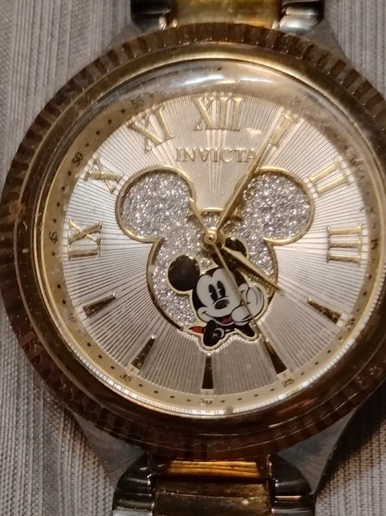 Invicta Gold-Tone Mickey Mouse Watch