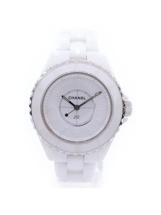 Chanel Phantom White Dial Cexss Quartz Ceramic Stainless Steel Watch