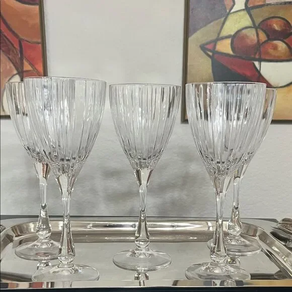 Royal Crystal Rock of Italy Solaris White Wine Glass Set 5