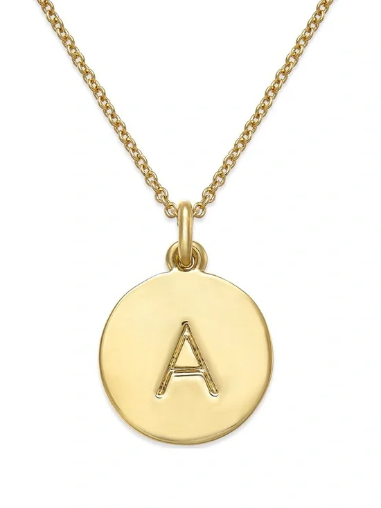 NWT $58 kate spade New York Initial Pendant Necklace - A