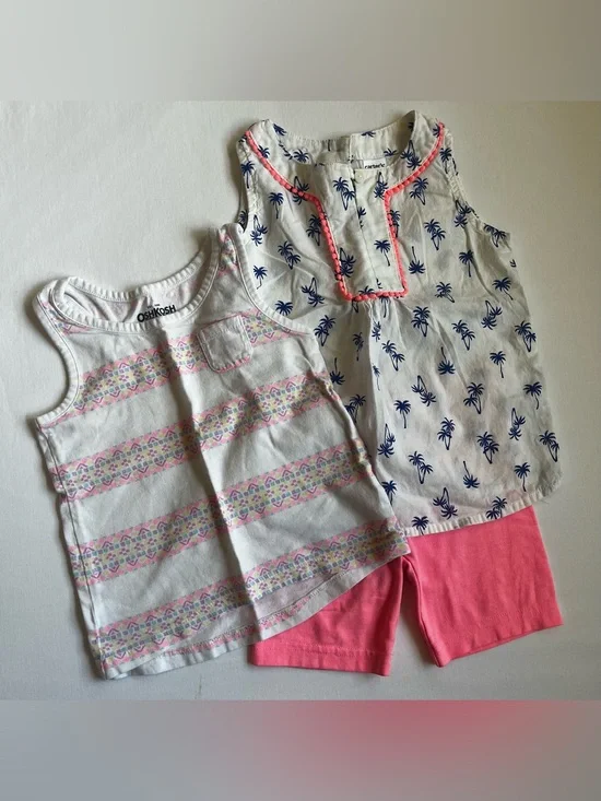 Carter's Toddler Girl's Tank Top and Shorts Outfit Set Size 2T