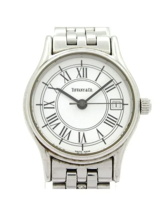 Tiffany & Co Watch Classic Round SS White