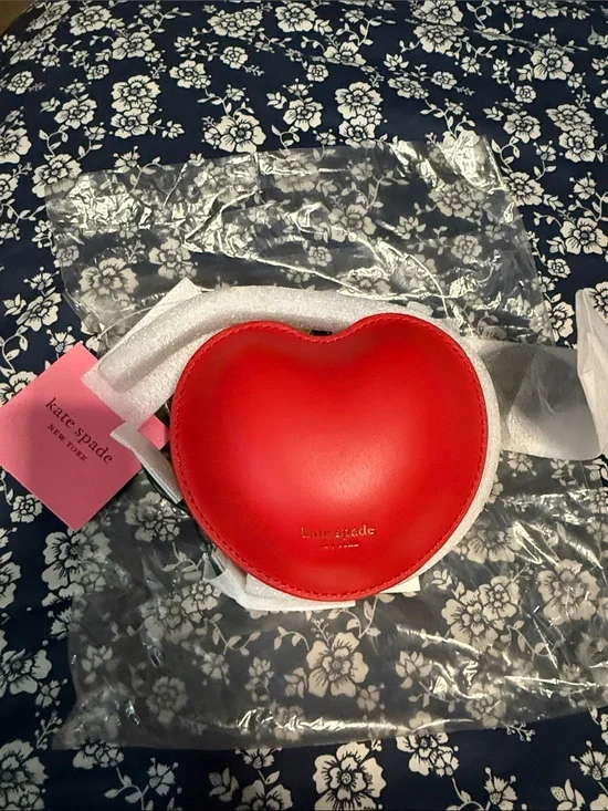 kate spade Red Heart Mini Coin Pouch