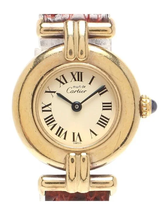Cartier Watch 925 Must Corize Vermeille Quartz White