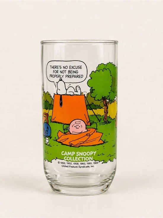 Vintage 1983 McDonald’s Camp Snoopy Collection Complete Set of 3 Peanuts Glasses