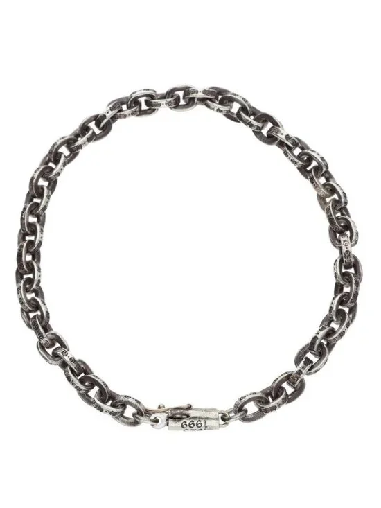 Chrome Hearts Paper Chain Silver Bracelet