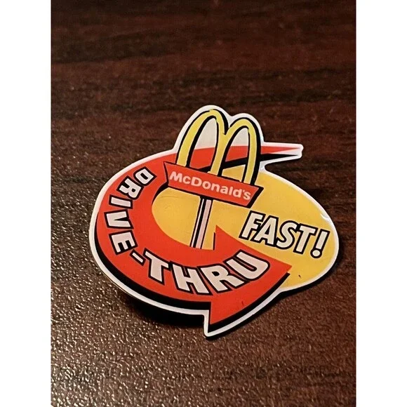 McDonald’s‎ “Drive-Thru Fast!” Employee Lapel Hat Pin