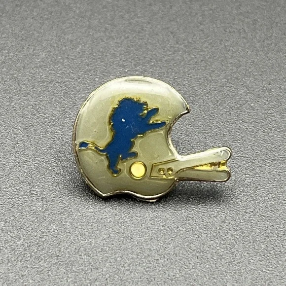 Vintage‎ Detroit Lions Mascot Logo Helmet NFL Football Lapel Hat Pin