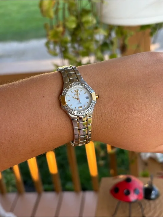 Seiko Coutura diamond Two-Tone Women's Bracelet Watch - Silver & Gold
