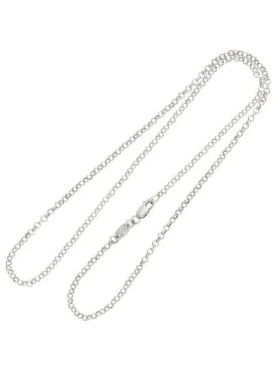 Chrome Hearts Neckchain Roll Chain Silver Necklace