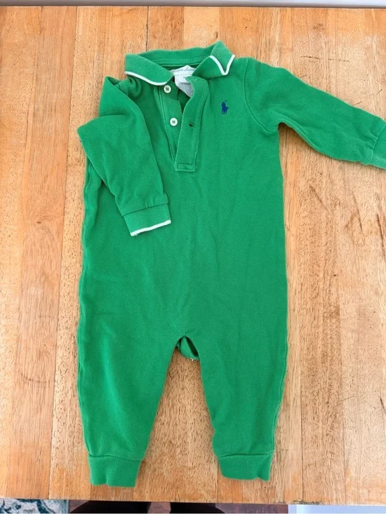 Ralph Lauren Kelly Green Polo One-Piece
