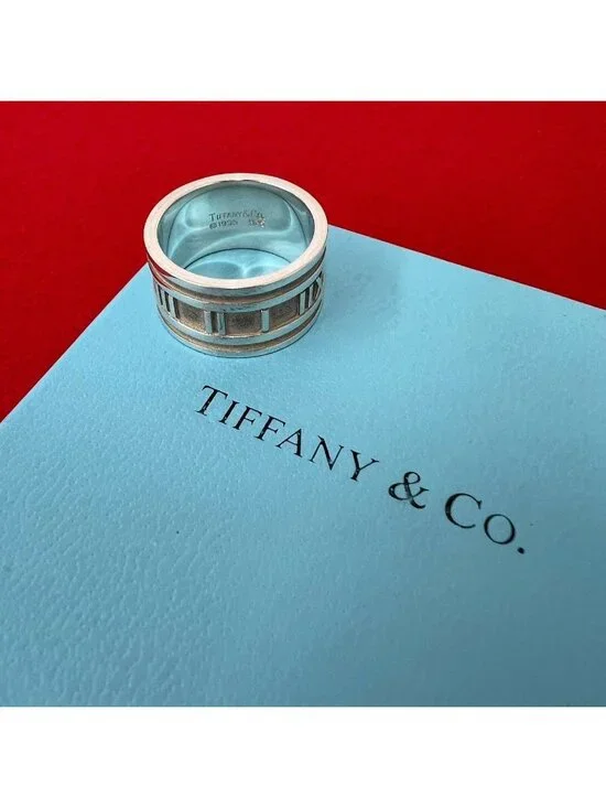 Tiffany & Co Atlas Wide Ring 925 Sterling Silver