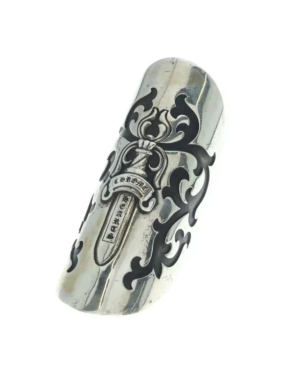 Chrome Hearts Cannoli Dagger Ring Silver