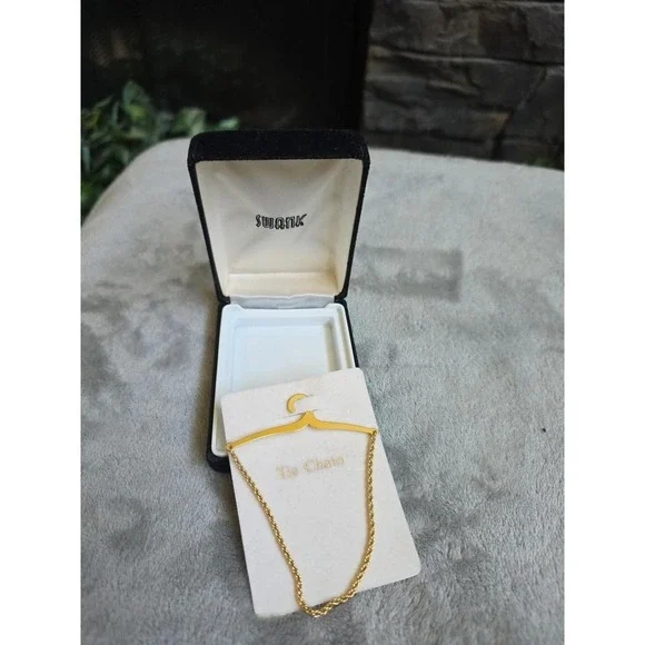 Gold Toned Tie Chain