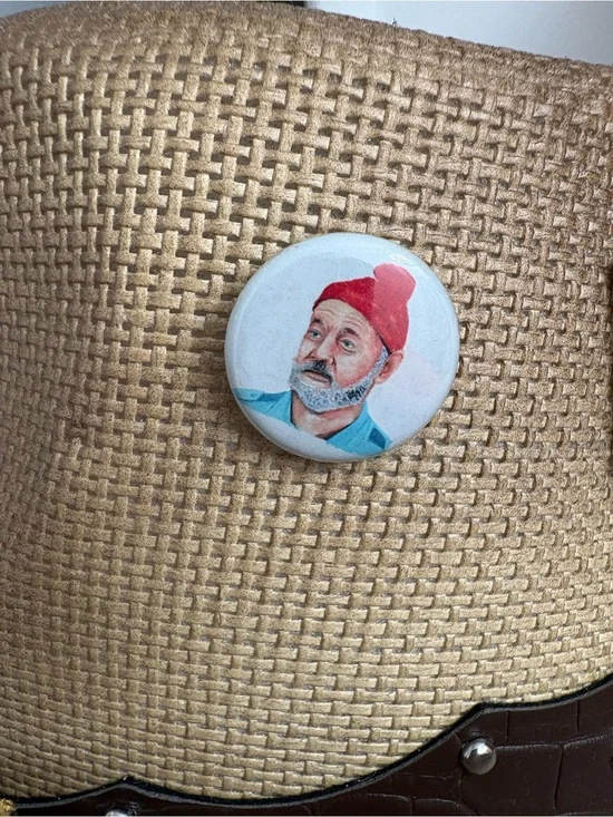 Round Steve Zissou Pin
