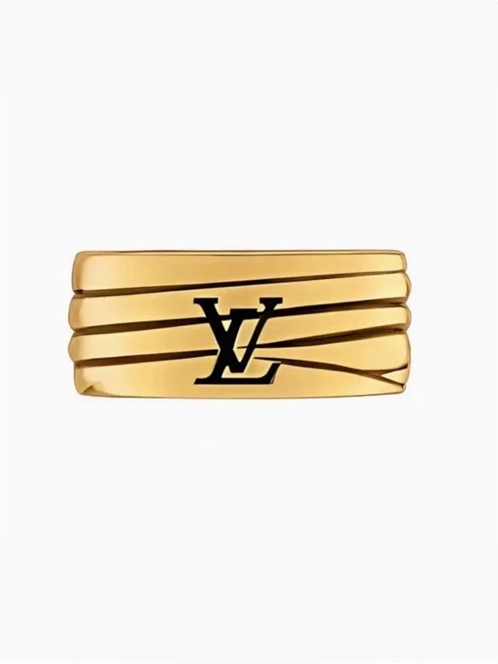 Louis Vuitton Unisex Epi Leather-Patterned Ring SIZE LARGE