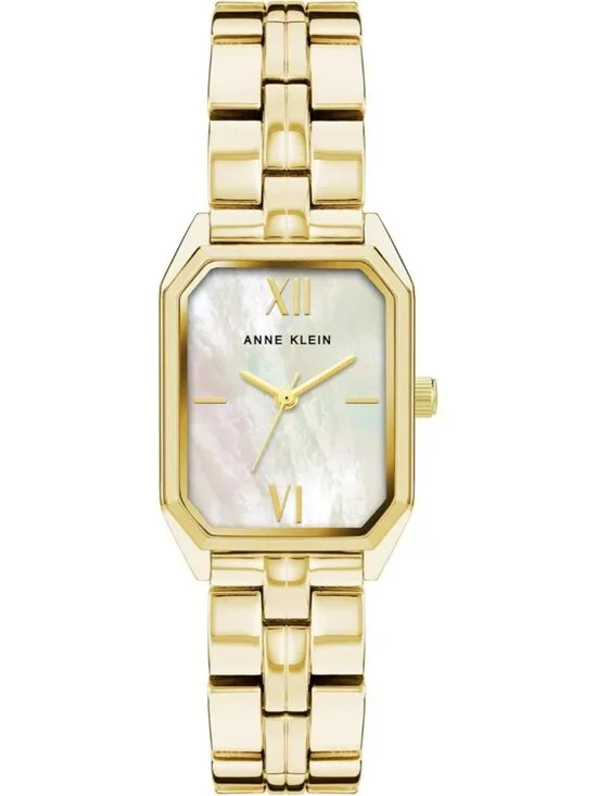 Anne Klein Women's Gold Analog Quartz Roman Numeral Octagonal Bracelet Watch