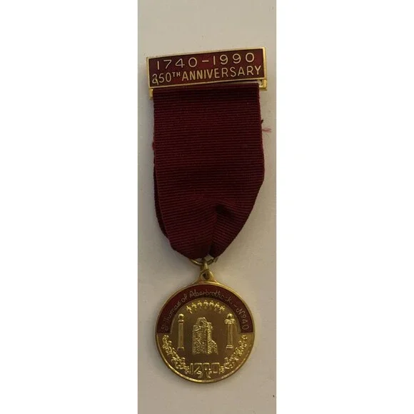 Lodge St Thomas of Aberbrothock No 40 250th Anniversary Medal Token Kirkwood K&S