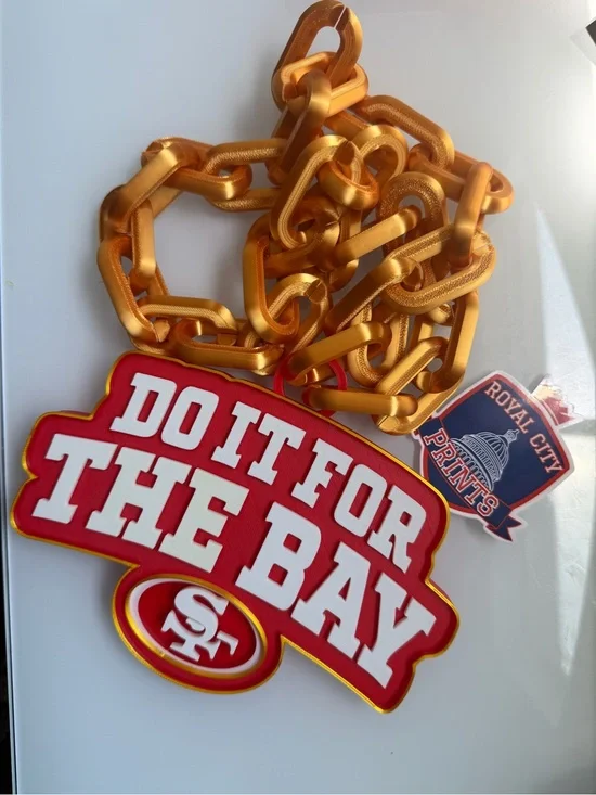 3D San Francisco 'Do It For The Bay' Pendant with Gold Hype Chain