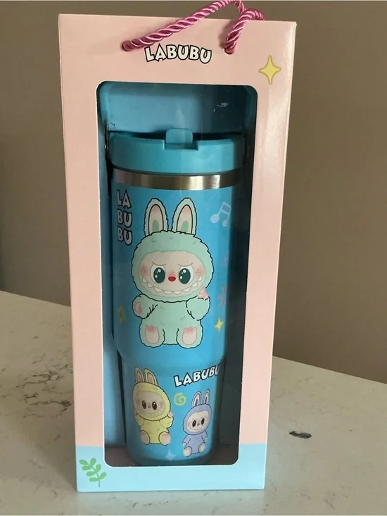 Labubu stainless tumbler blue 40 oz BW10