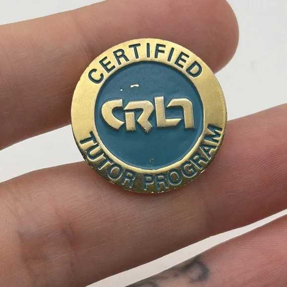 CRLA Certified Tutor Program College Reading Learning Association Lapel Hat Pin