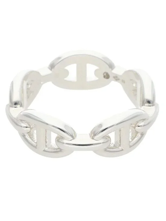 Hermes Chaine D'ancre Enchainee PM Silver Ring