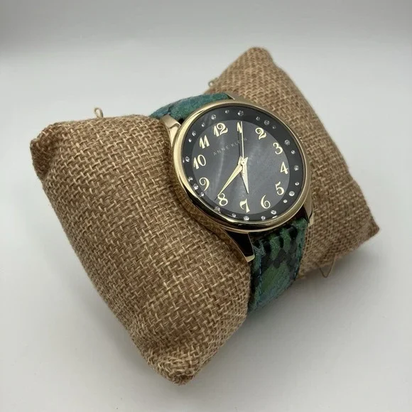 1 - Anne‎ Klein Watch / Leather Band / Women's / New Battery / No. 3 / Flaws