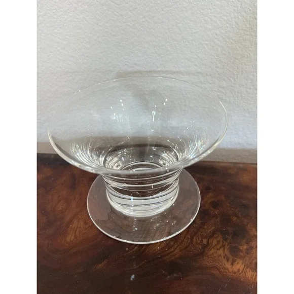 Steuben Signed Crystal Mid Century Modern Fruit Seafood Cocktail Glasses 3