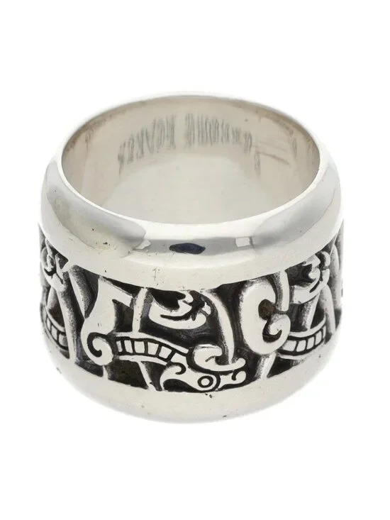 Chrome Hearts Wide Celtic Band Silver Ring