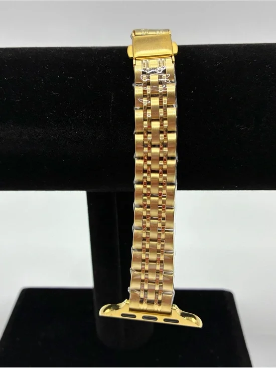 Gold Stainless Steel Link Watch Band for Women