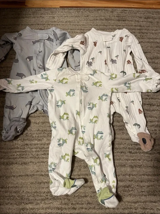 Lot of Carter's Baby Footed One-Piece Set