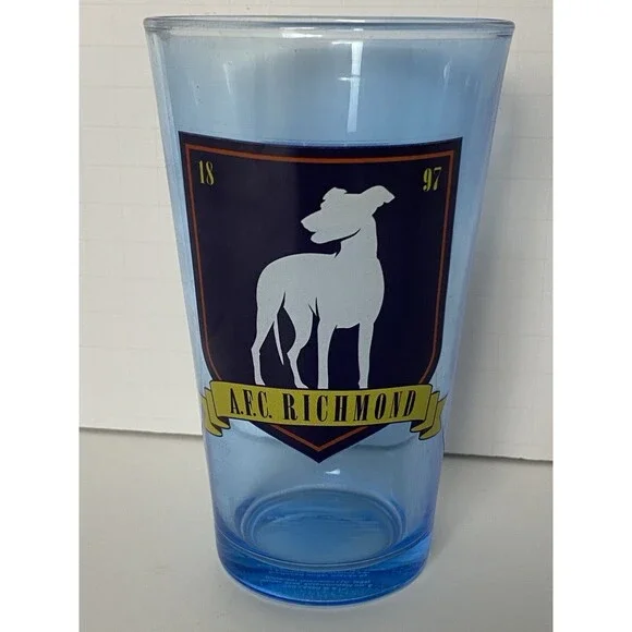 New Ted Lasso A.F.C.Richmond Soccer 16 oz Glass - Collectors Item - Great Gift