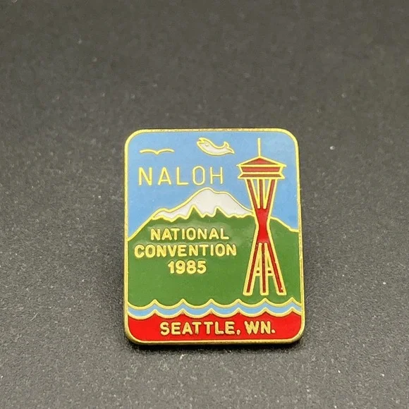NALOH National Convention‎ 1985 Seattle Washington Lapel Hat Pin