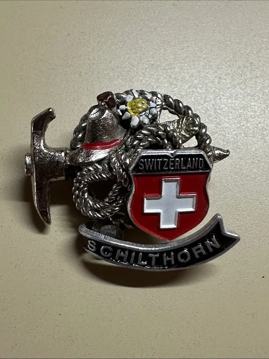Schilthorn Switzerland Red Cross Men’s Lapel Pin